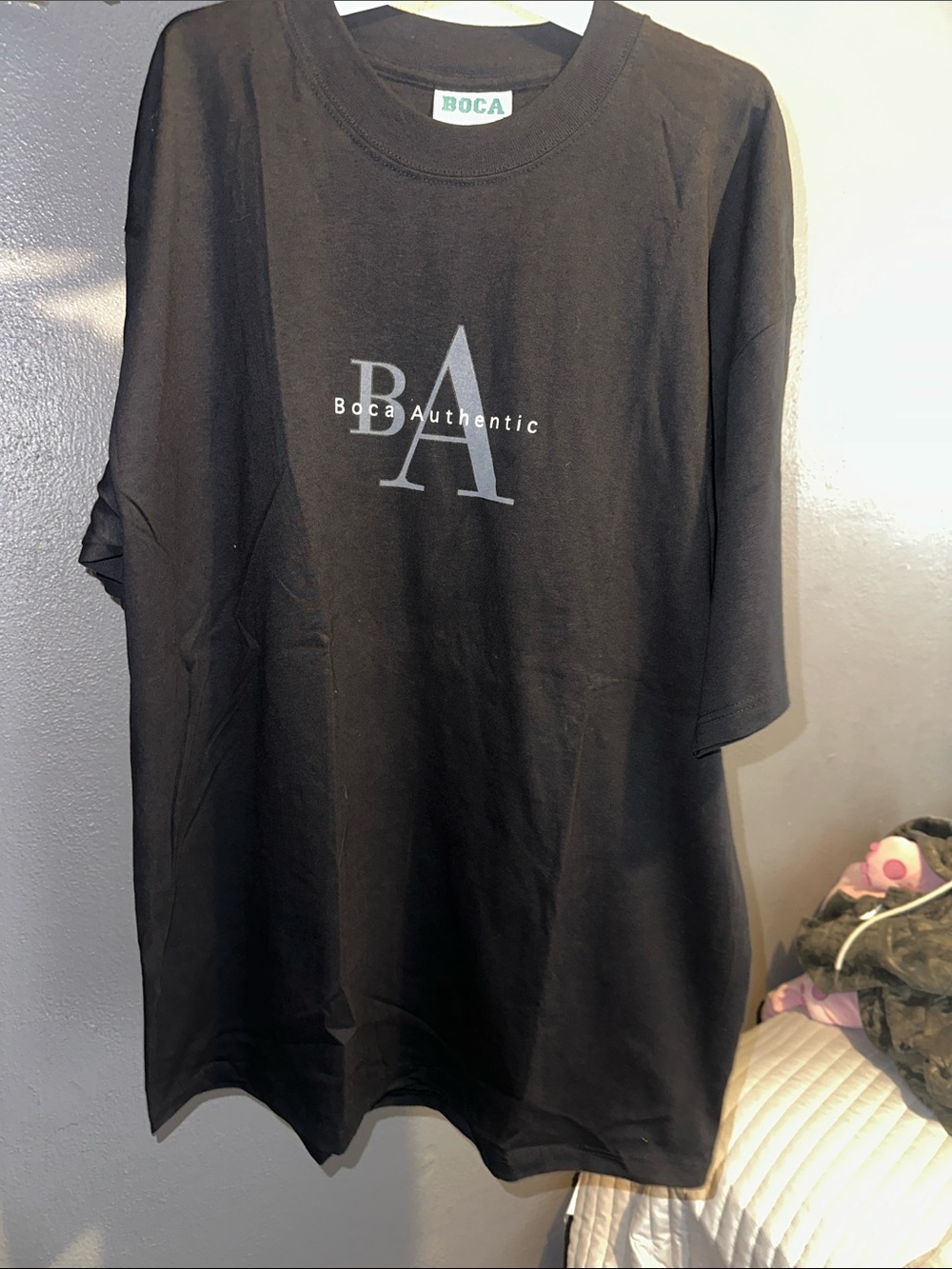 Boca Authentic Men's Black Short-Sleeve Graphic Tee